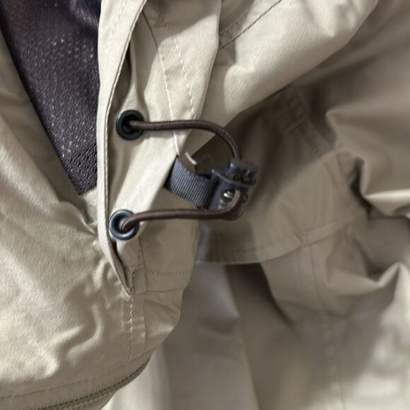 EMS L System Three Tan Lightweight Hooded Full Zip Rain Jacket - Picture 16 of 16